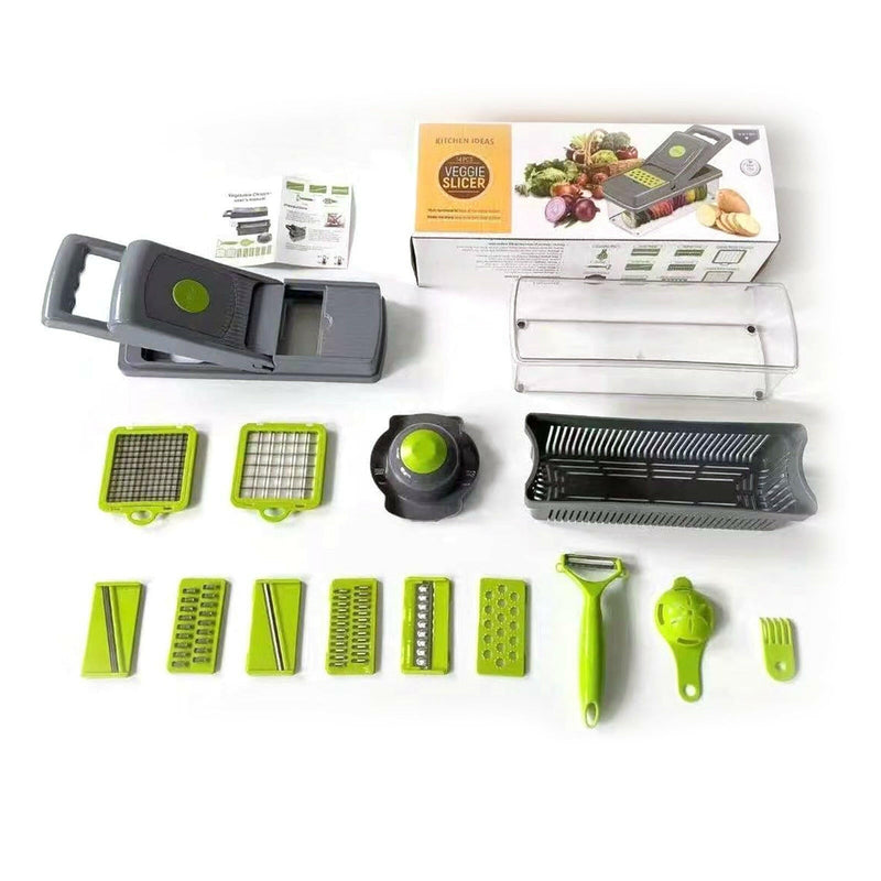 15PCS Multifunctional Food Chopper Vegetable Dicer Cutter for Home Kitchen Supplies - Classy Trovesas pictureclassy troves15PCS Multifunctional Food Chopper Vegetable Dicer Cutter for Home Kitchen SuppliesUpgrade your kitchen with the ultimate tool for effortless food prep - the Multifunctional Vegetable Chopper! This versatile chopper comes equipped with 6 interchangeable s