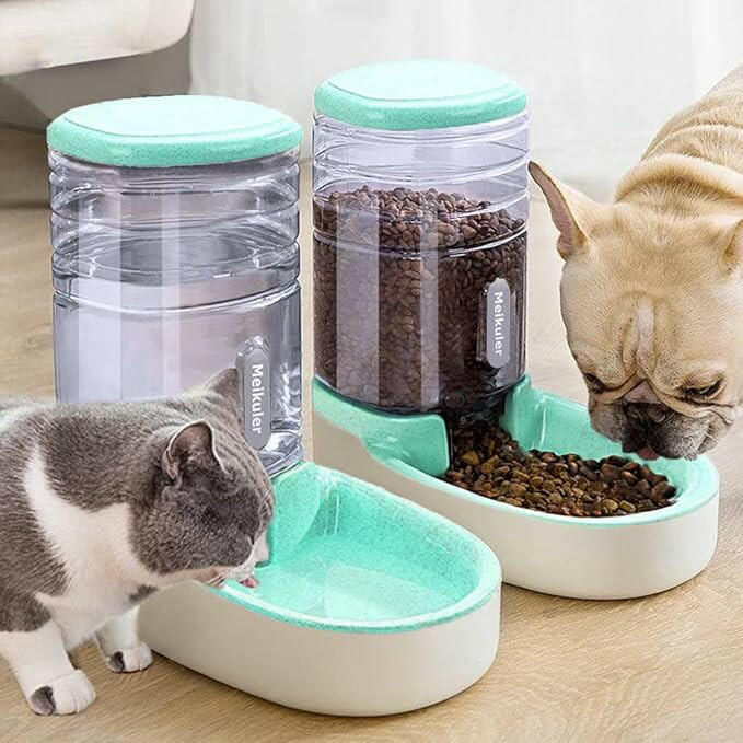 3.8L Automatic Pet Feeder and Water Fountain for Large Cats & Dogs – Food Dispenser with Drink Bowl, Durable PP Material - Classy TrovesGrayClassy Troves3.8L Automatic Pet Feeder and Water Fountain for Large Cats & Dogs – Food Dispenser with Drink Bowl, Durable PP MaterialMake caring for your furry friends a breeze with the 3.8L Automatic Pet Feeder and Water Dispenser! This innovative feeder combines foo