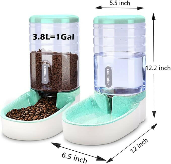 3.8L Automatic Pet Feeder and Water Fountain for Large Cats & Dogs – Food Dispenser with Drink Bowl, Durable PP Material - Classy TrovesGrayClassy Troves3.8L Automatic Pet Feeder and Water Fountain for Large Cats & Dogs – Food Dispenser with Drink Bowl, Durable PP MaterialMake caring for your furry friends a breeze with the 3.8L Automatic Pet Feeder and Water Dispenser! This innovative feeder combines foo