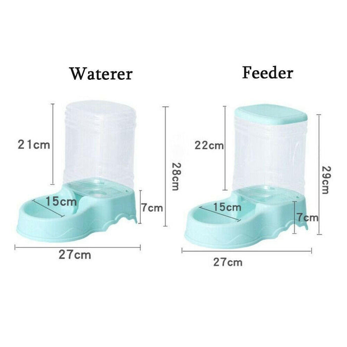 3.8L Automatic Pet Feeder and Water Fountain for Large Cats & Dogs – Food Dispenser with Drink Bowl, Durable PP Material - Classy TrovesSilverClassy Troves3.8L Automatic Pet Feeder and Water Fountain for Large Cats & Dogs – Food Dispenser with Drink Bowl, Durable PP MaterialMake caring for your furry friends a breeze with the 3.8L Automatic Pet Feeder and Water Dispenser! This innovative feeder combines foo