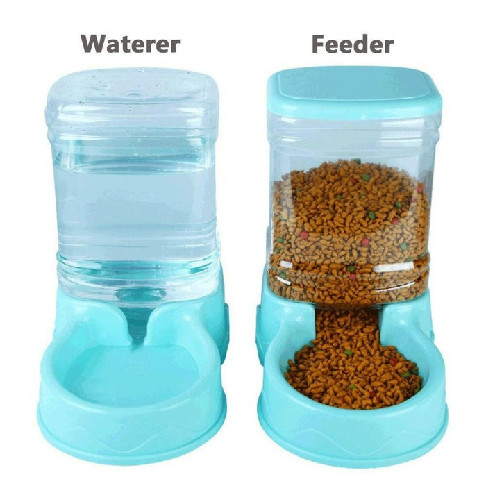 3.8L Automatic Pet Feeder and Water Fountain for Large Cats & Dogs – Food Dispenser with Drink Bowl, Durable PP Material - Classy TrovesSilverClassy Troves3.8L Automatic Pet Feeder and Water Fountain for Large Cats & Dogs – Food Dispenser with Drink Bowl, Durable PP MaterialMake caring for your furry friends a breeze with the 3.8L Automatic Pet Feeder and Water Dispenser! This innovative feeder combines foo