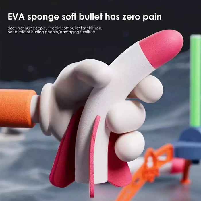 EVA sponge soft bullet toy designed for safe play for children, ensuring no harm to people or furniture.