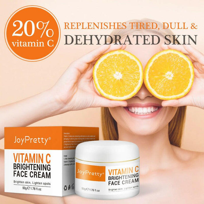 Brighten Skin Tone And Improve Dullness Cream - Classy Troves50gclassy trovesBrighten Skin Tone And Improve Dullness CreamTake your skincare routine to the next level with our Vitamin C Cream. Suitable for all skin types, this luxurious lotion combines Niacinamide and Allantoin to leave your skin feeling moisturized and hydrated.