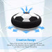 Creative design of hover soccer ball toy with air fan for smooth indoor play on flat surfaces.