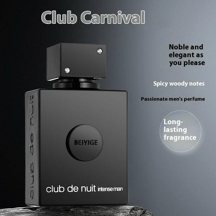 Perfume Lasting Fragrance Student Light Perfume - Classy TrovesBlack Men's 105MLclassy trovesPerfume Lasting Fragrance Student Light PerfumeIndulge in the alluring scents of Nightclub Black for men and Nightclub Gold for women, each presented in a 105ML bottle. Immerse yourself in notes of citrus, pine, bergamot, and ebony to evoke images of moon