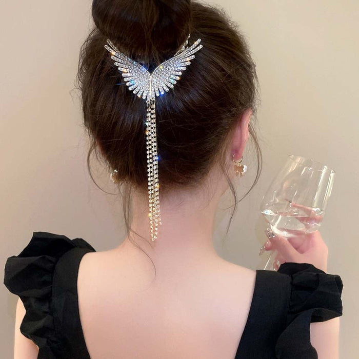 Super Fairy Angel Wings Tassel Hair Clip – Advanced Hair Accessory for Women - Classy TrovesAngel wingsClassy TrovesSuper Fairy Angel Wings Tassel Hair Clip – Advanced Hair Accessory for Women4