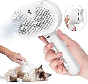 Upgraded Pet Spray Grooming Comb - Steam Brush for Floating Hair Removal & Styling - Classy TrovesClassy TrovesUpgraded Pet Spray Grooming Comb - Steam Brush for Floating Hair Removal & StylingTransform grooming time into a luxurious spa experience for your furry friends with the upgraded Pet Spray Grooming Comb. Let the gentle steam brush soften and shine their c