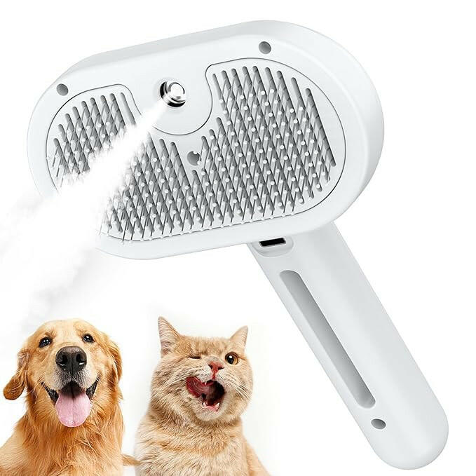 Upgraded Pet Spray Grooming Comb - Steam Brush for Floating Hair Removal & Styling - Classy TrovesClassy TrovesUpgraded Pet Spray Grooming Comb - Steam Brush for Floating Hair Removal & StylingTransform grooming time into a luxurious spa experience for your furry friends with the upgraded Pet Spray Grooming Comb. Let the gentle steam brush soften and shine their c